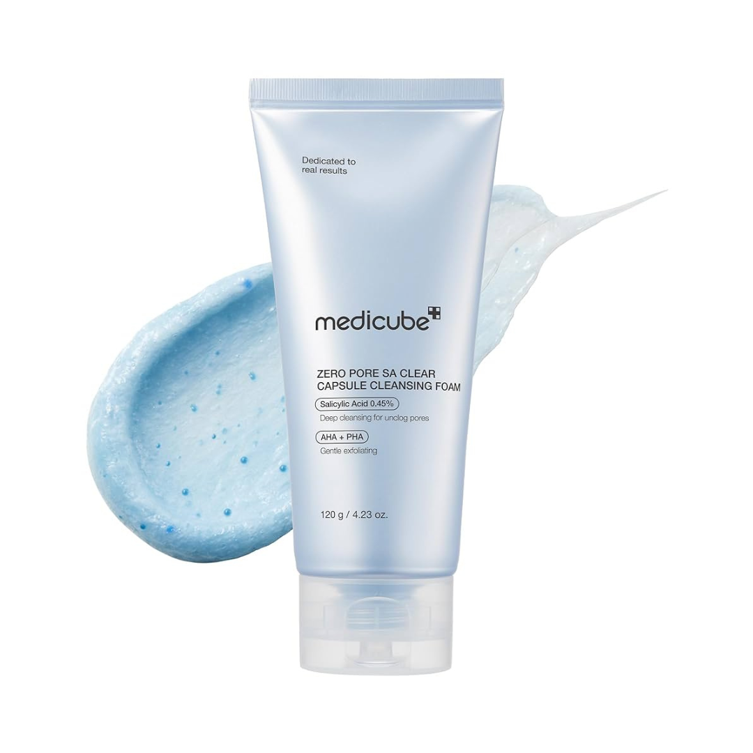 MEDICUBE Zero Pore SA Clear Capsule Cleansing Foam 120 gm Medicube