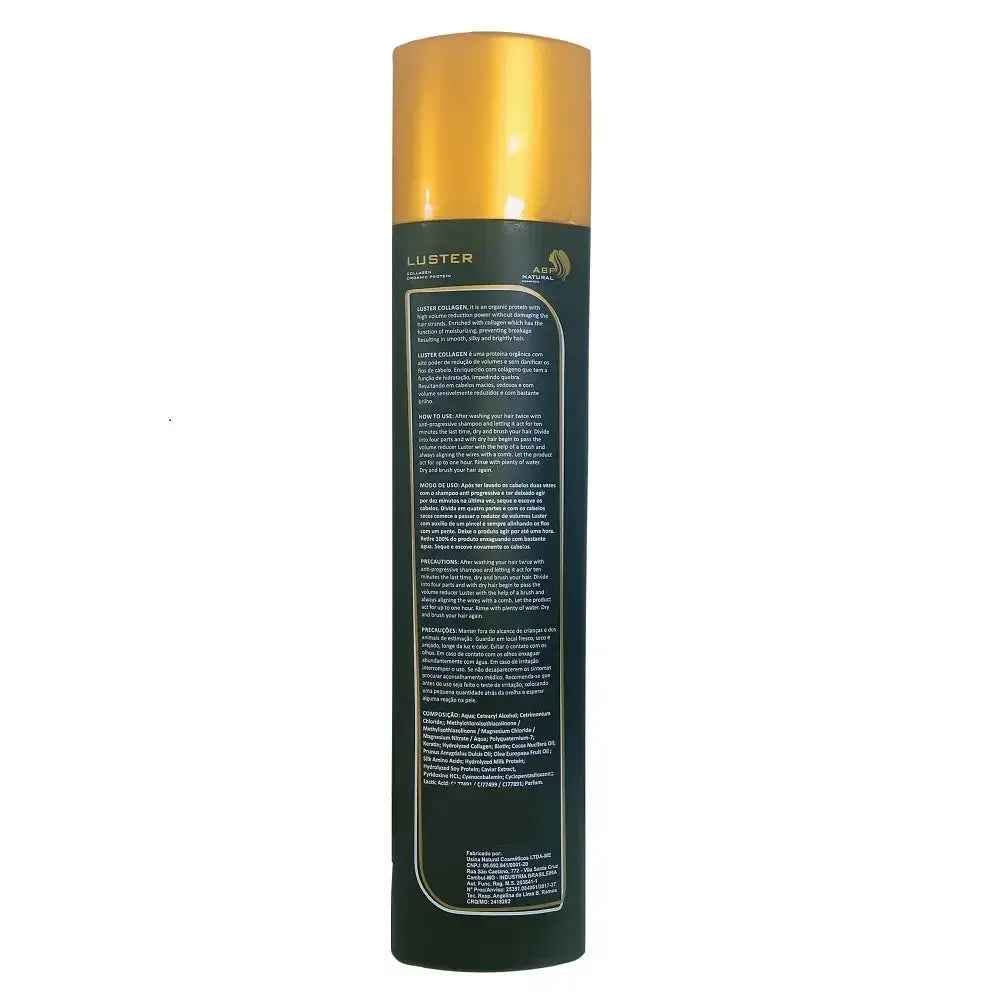 Abpnatural Cosmetics Luster Collagen Organic Brazilian Hair Treatment 1000 ML