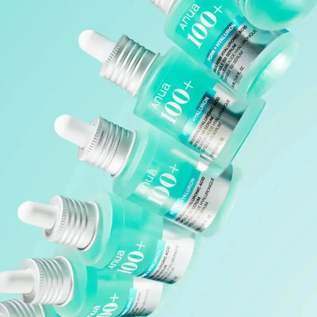 ANUA 100+ PDRN and Hyaluron Serum in a 30ml bottle, hydrating skincare serum with PDRN and hyaluronic acid for skin rejuvenation