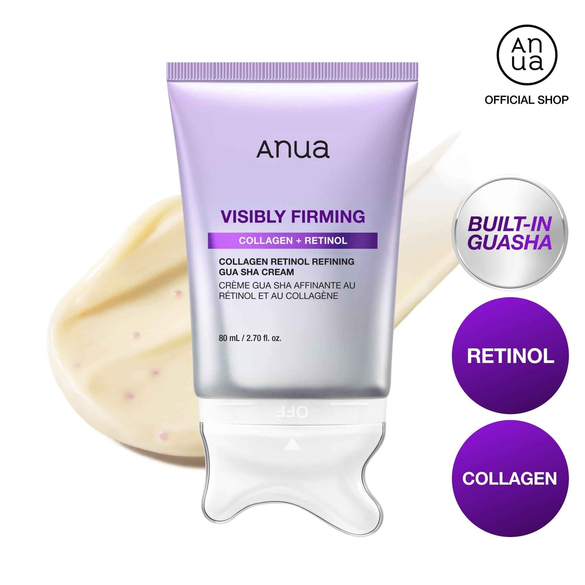 ANUA Collagen Retinol Refining Gua Sha Cream 80 ML