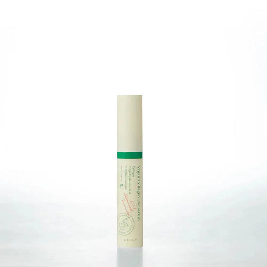 AXIS-Y Vegan Collagen Eye Serum in 10 ml bottle, displaying a sleek packaging with a focus on eye care and natural ingredients.