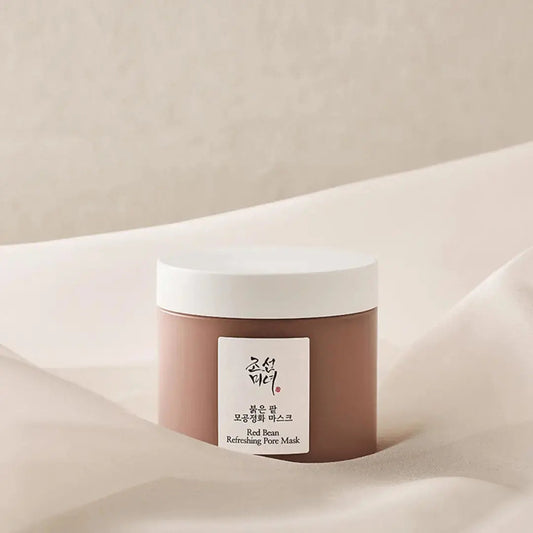 Beauty of Joseon Red Bean Refreshing Pore Mask in a 140 ml jar, showcasing the product with red bean extract for pore cleansing.
