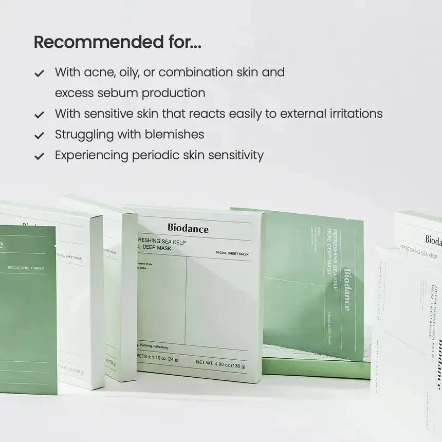 BIODANCE Refreshing Sea Kelp Real Deep Mask Set + Sea Kelp Gel Toner Pads Medicube JOLIE'S