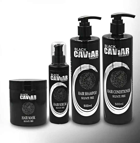 BLACK CAVIAR THERAPY Sulfate Free Hair Care Kit 4 Pcs