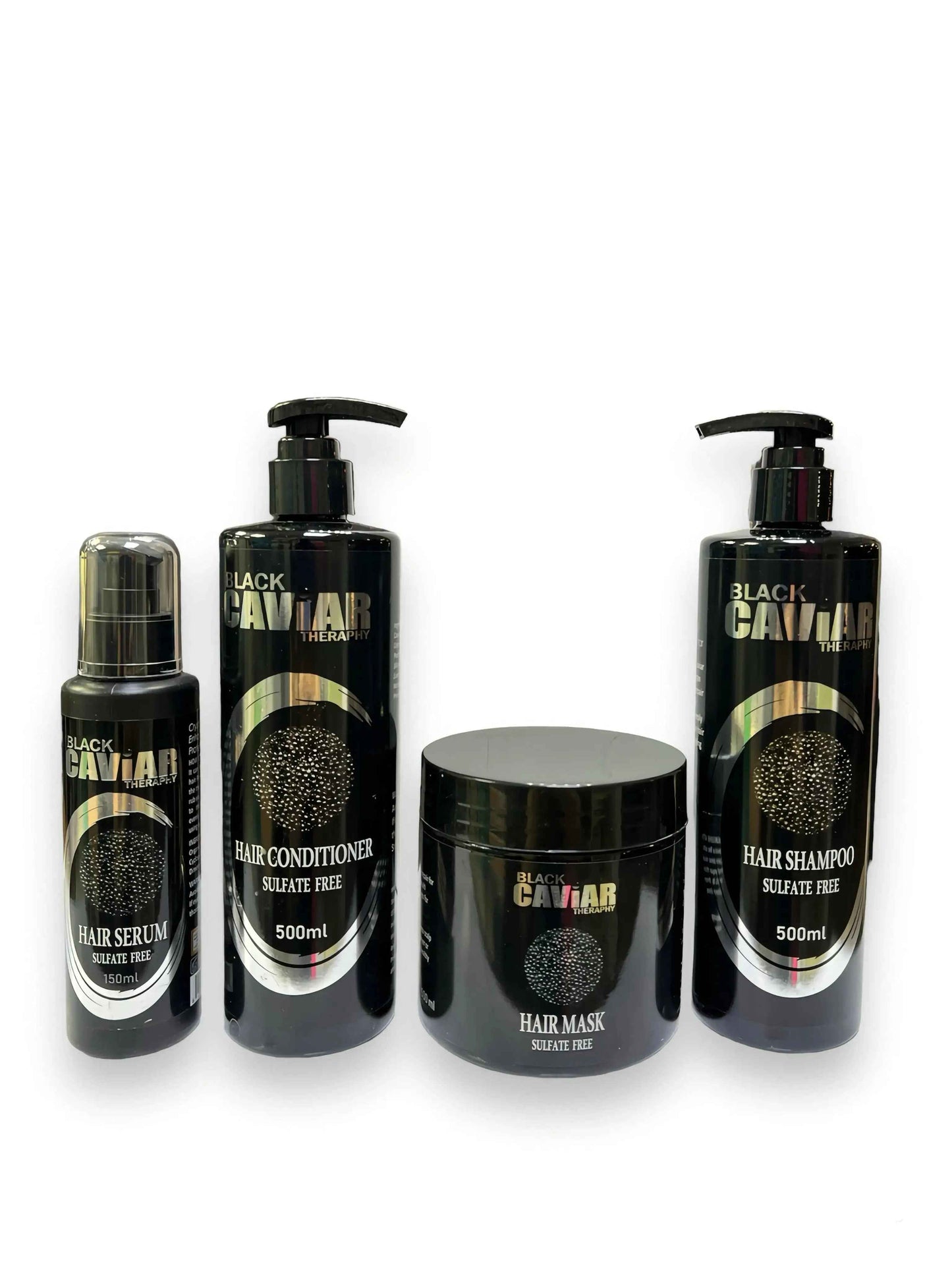 BLACK CAVIAR THERAPY Sulfate Free Hair Care Kit 4 Pcs
