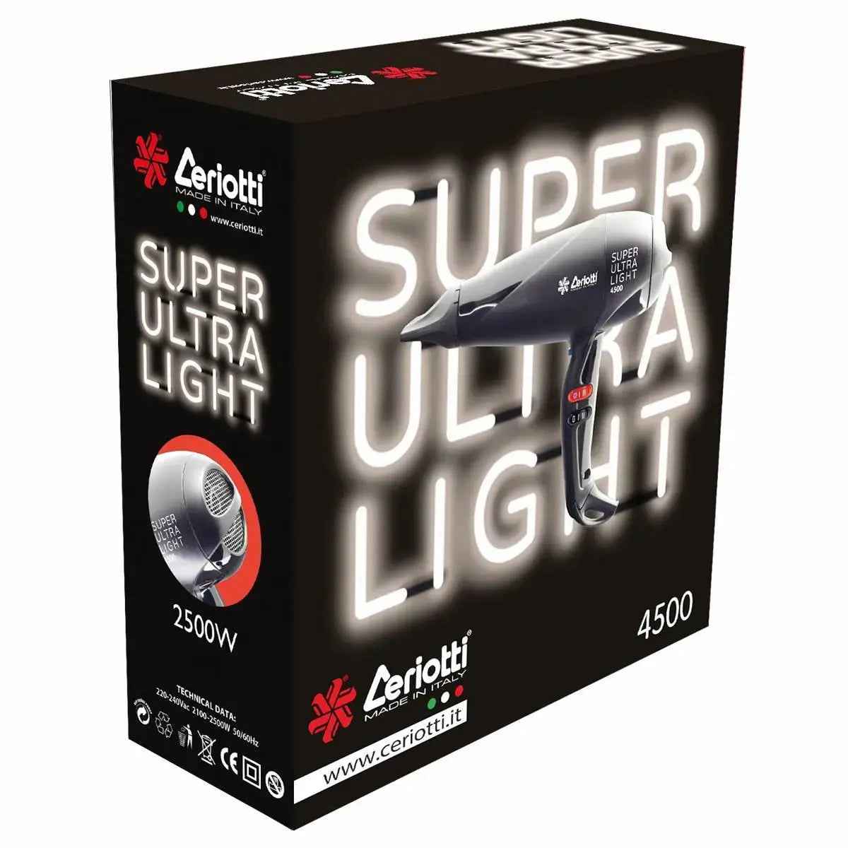 CERIOTTI Super Ultra Light 4500 Hair Dryer