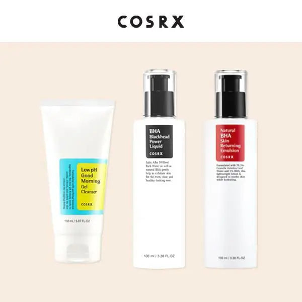 COSRX Oily Skin Set featuring skincare products designed to control oil and shine for oily skin types.