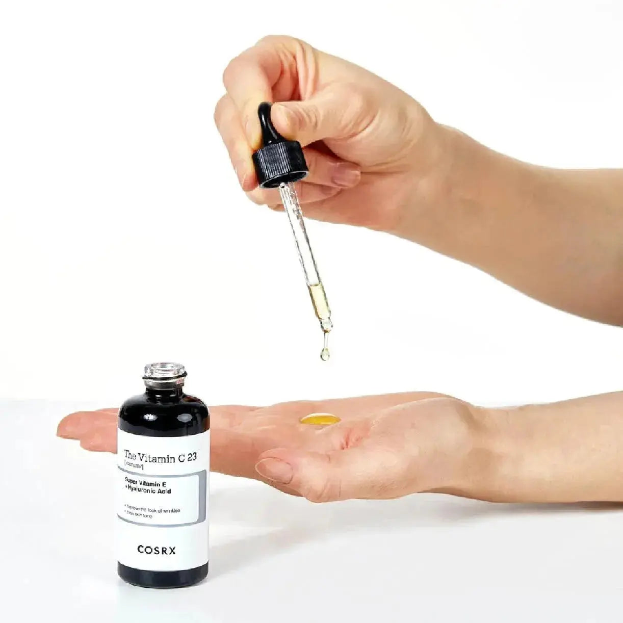 Cosrx The Vitamin C 23 Serum in a 20 ml bottle, featuring brightening and antioxidant skincare ingredients.