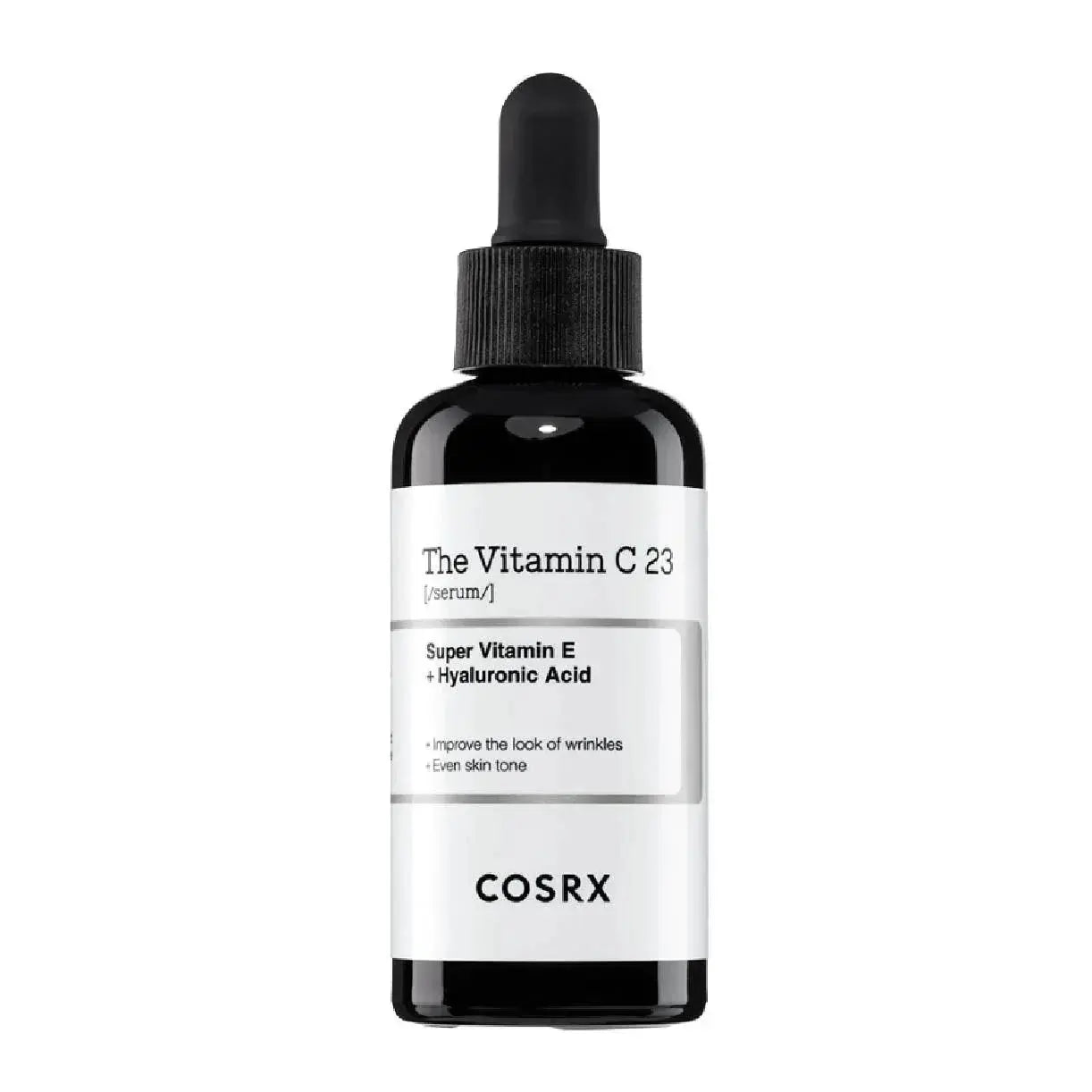 COSRX The Vitamin C 23 Serum 20ml bottle with clear packaging and dropper for brightening and skincare.