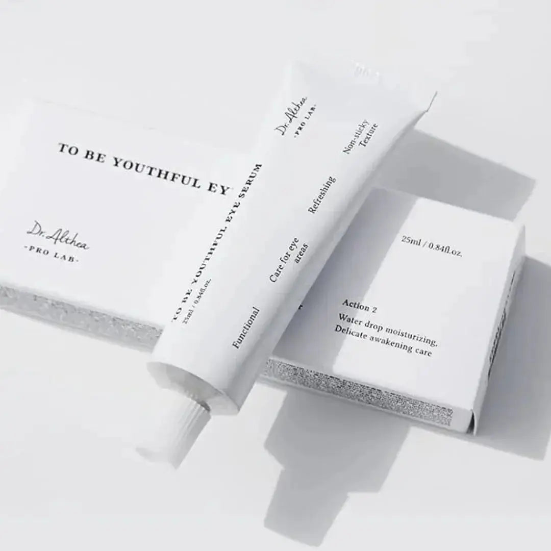 DR ALTHEA To Be Youthful Eye Serum 25 ML, close-up of the bottle with applicator tip on a neutral background.