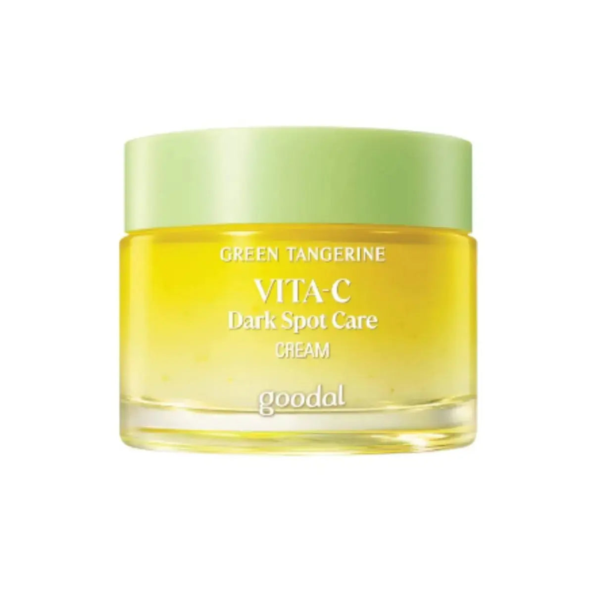 GOODAL Green Tangerine Vita C Dark Spot Care Cream 50ml jar with green tangerine extract for brightening and skin tone evening