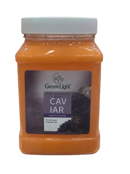 GREEN LIGHT Hair Treatment Mask CAVIAR Hair Revitalizing For Damaged & Greasy Hair 2000 ML