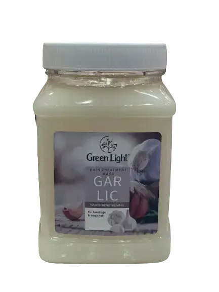 GREEN LIGHT Hair Treatment Mask GARLIC Hair straightening for breakage & weak hair 2000 ML