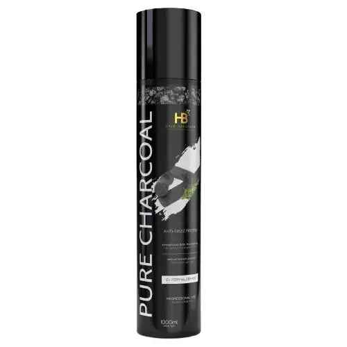HB HAIR SOLUTION Pure Charcoal Brazilian Anti Frizz hair Treatment Set