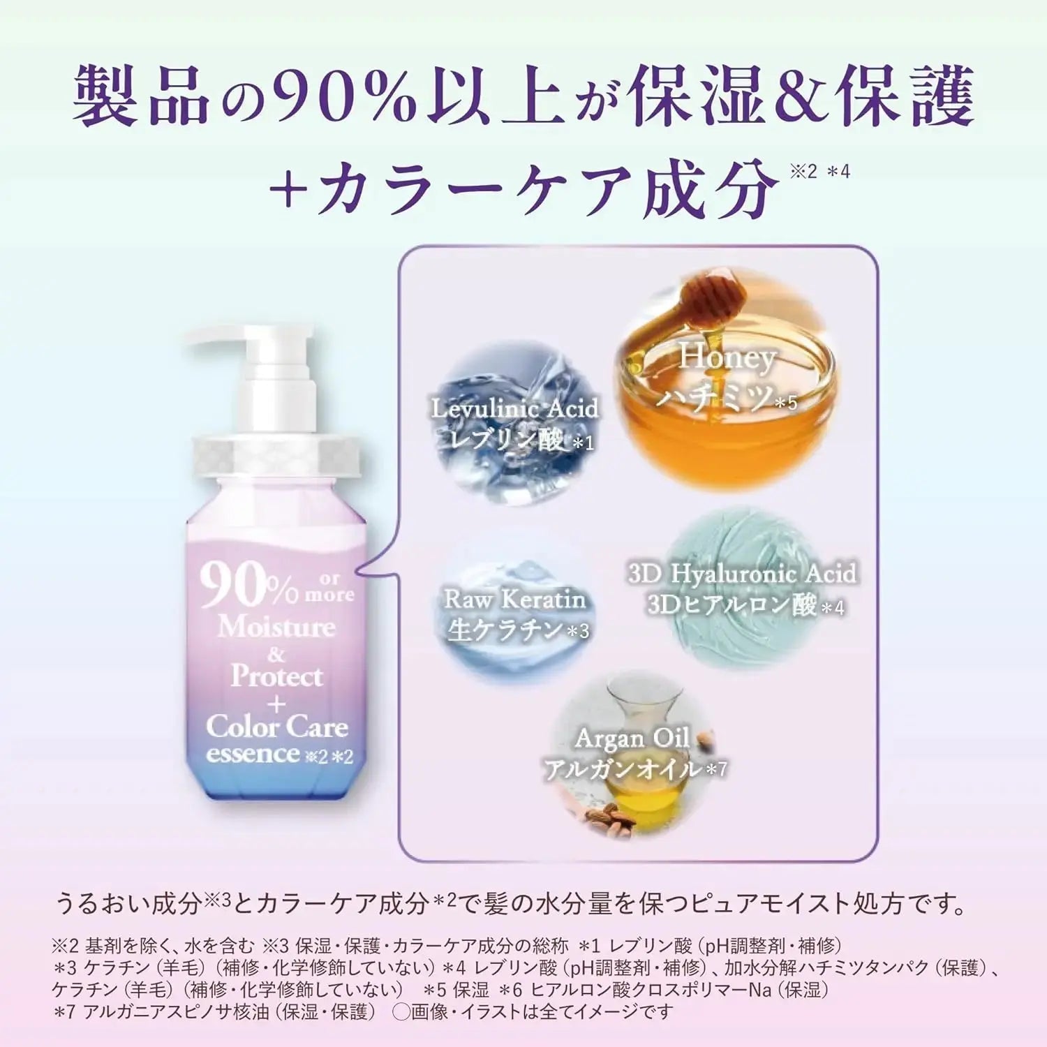 & Honey Honey Color Control Repair Shampoo and Treatment set featuring bottles with honey-colored liquid and black caps.