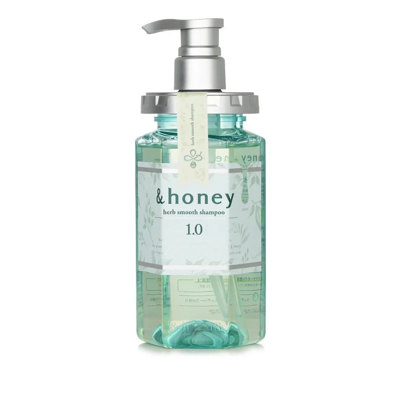 & Honey Herb Smooth Shampoo and Conditioner set, natural beauty products with honey and herb ingredients for smooth hair.