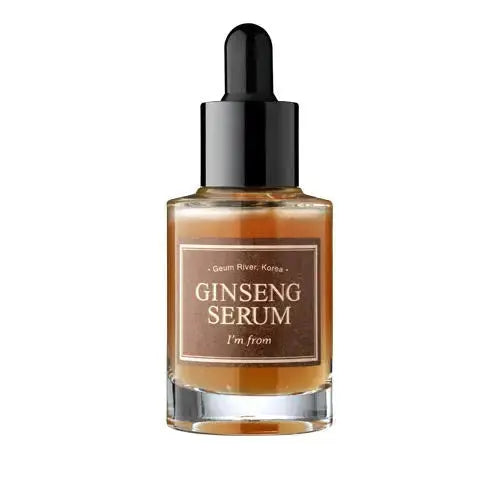 I'm From Ginseng Serum 30ml bottle with clear label, showcasing the skincare product on a neutral background.
