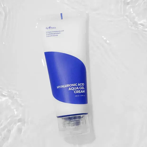 ISNTREE Hyaluronic Acid Moist Cream 100 ml jar showing smooth, hydrating cream with a clean, minimalist design.