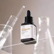 ISNTREE Hyper Niacinamide 20 Serum in a 20ml bottle, showcasing the clear serum with a minimalist label and dropper cap.