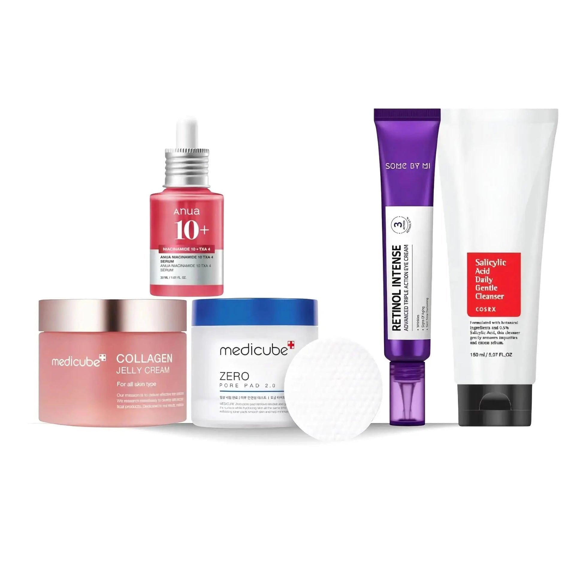 JOLIE'S Best Seller Daily Skin Care Routine Combo with cleanser, moisturizer, and serum for healthy skin.