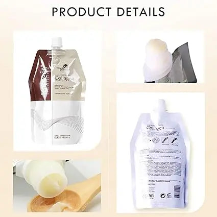 KARSEELL Collagen Hair Treatment bag, 500 ML, with nourishing formula for healthy, shiny hair.
