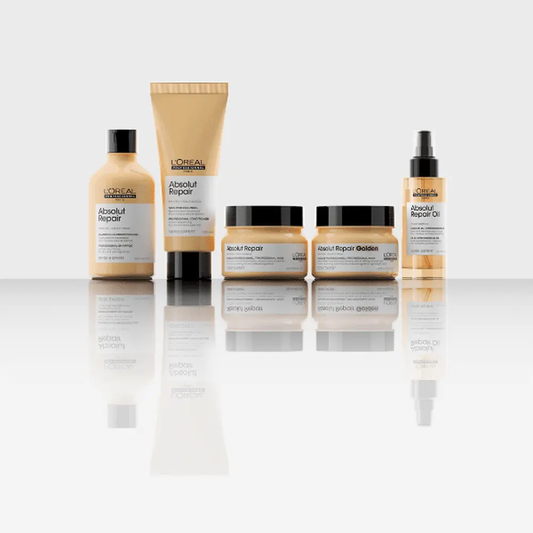L'OREAL PROFESSIONNEL Serie Expert Absolut Repair Instant Resurfacing Shampoo bottle, 300ml, with label and cap visible.