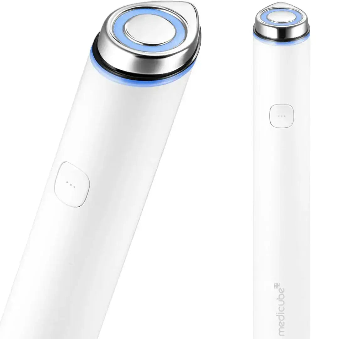 Medicube AGE R Booster Pro Mini in pink, compact skincare serum bottle with a sleek design for anti-aging skincare.