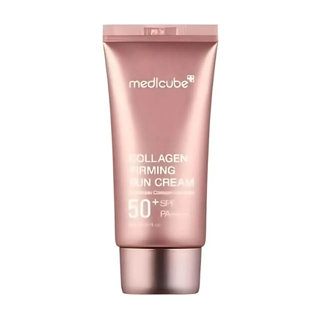 Medicube Collagen Firming Sun Cream 50 ML, a skincare sun protection cream with collagen for firming and SPF protection.