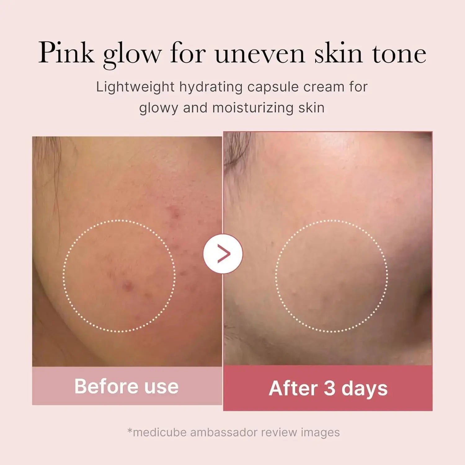Medicube PDRN Pink Collagen Capsule Cream in a 55g jar, featuring pink capsules and hydrating skincare for youthful skin.