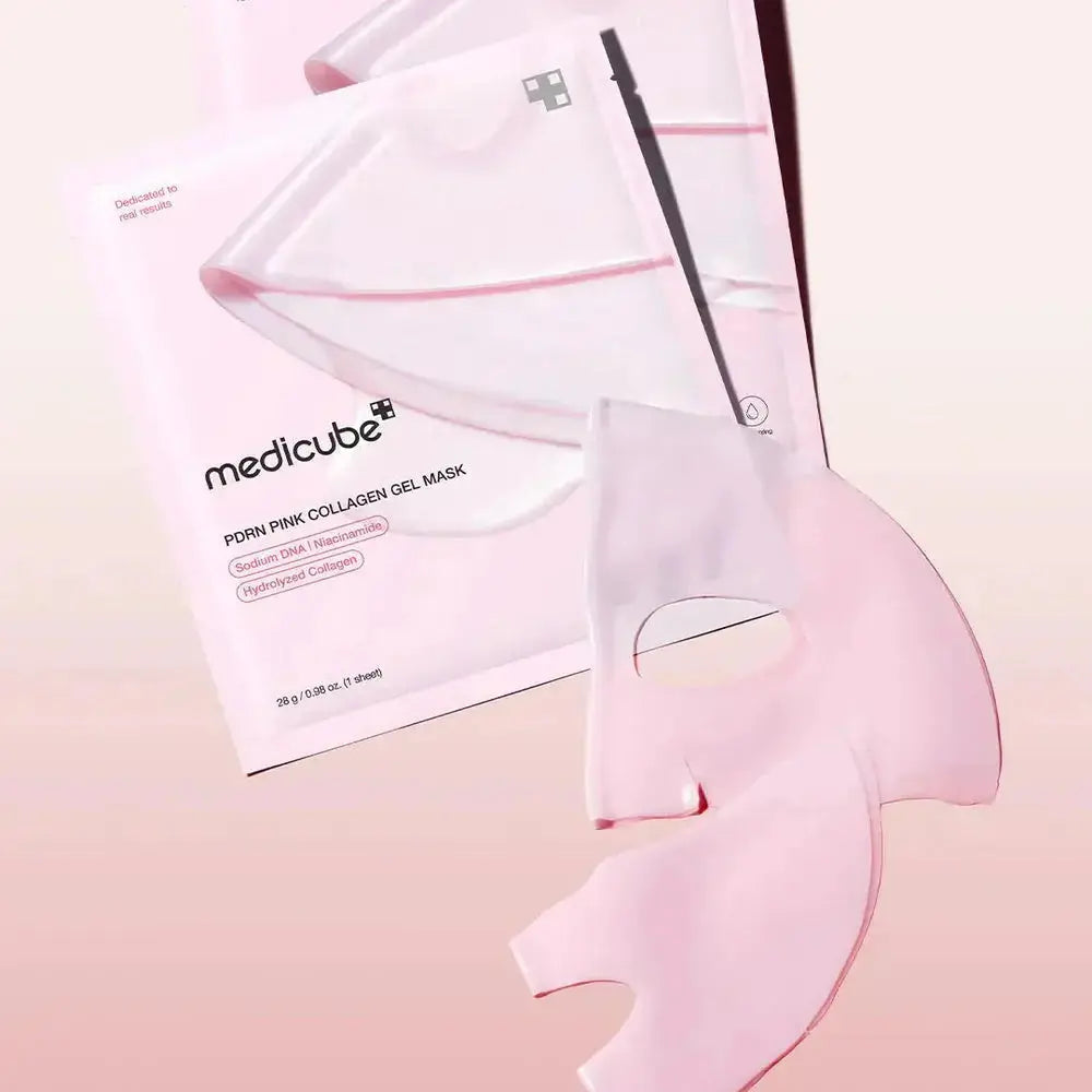 Medicube Ultimate Glow Booster Kit featuring skincare products with brightening and hydrating ingredients for radiant skin.