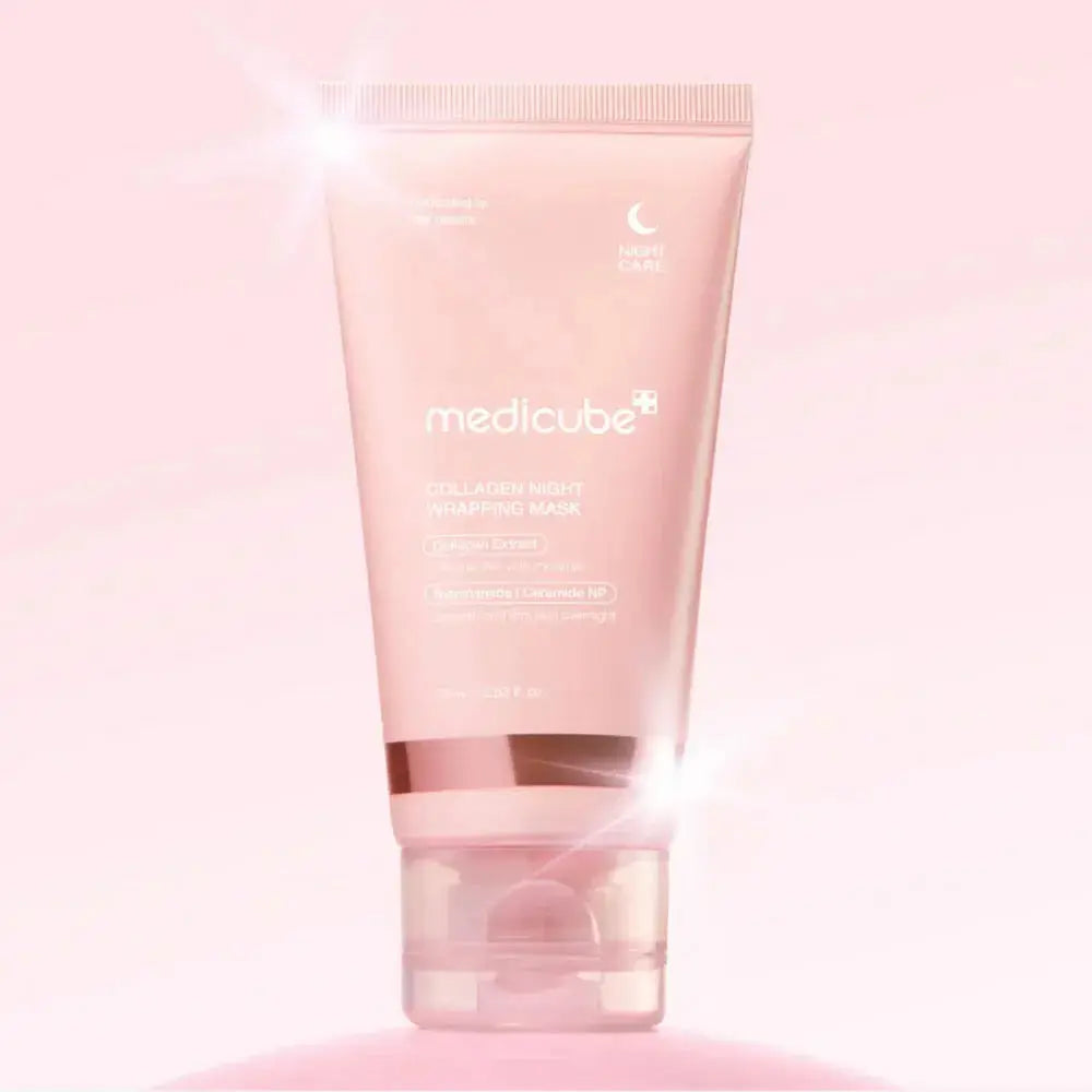 Medicube Ultimate Glow Booster Kit with skincare products in sleek packaging, designed to enhance skin radiance and hydration.
