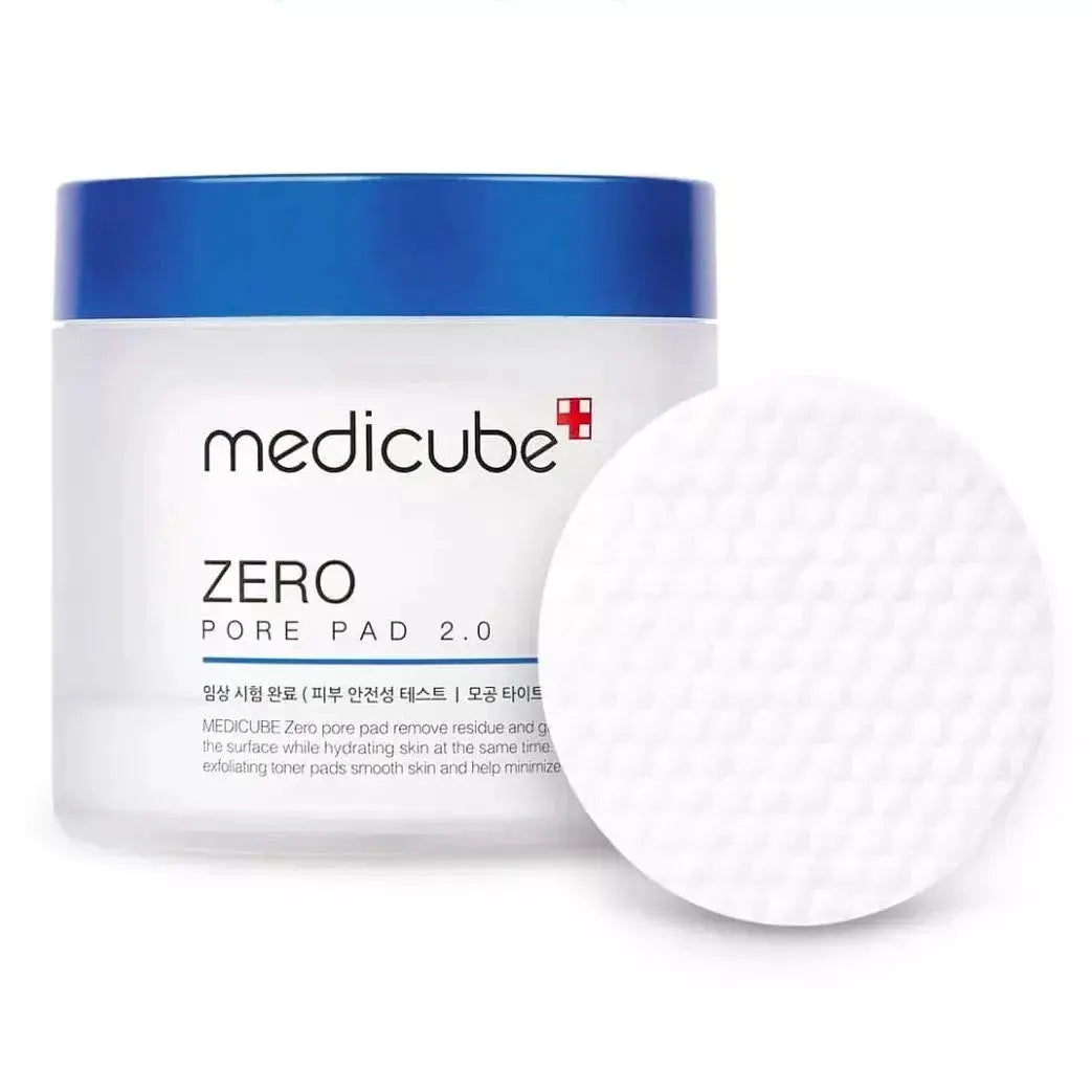Medicube Zero Pore Pads 2.0 toner pads, 70 pcs, for deep pore cleansing and skin refinement, shown in the image.