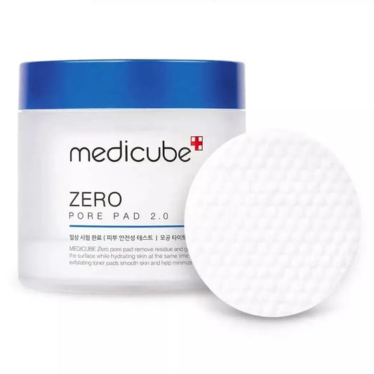 Medicube Zero Pore Pads 2.0 toner pads, 70 pcs, for deep pore cleansing and skin refinement, shown in the image.