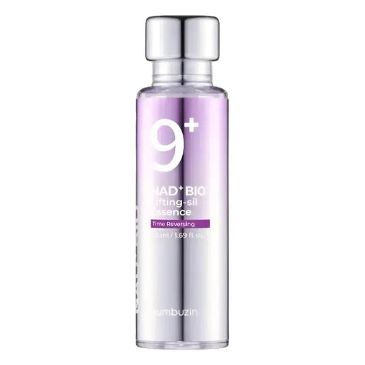NUMBUZIN No.9 NAD Bio Lifting-Sil Essence 50ml, a skincare essence with a sleek bottle and label, designed for skin rejuvenation.