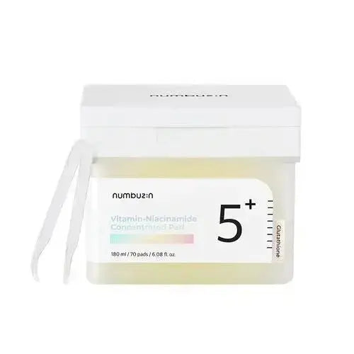 Numbuzin Vitamin Niacinamide Brightening Pads, 70-count, skincare pads for skin brightening and improved complexion.
