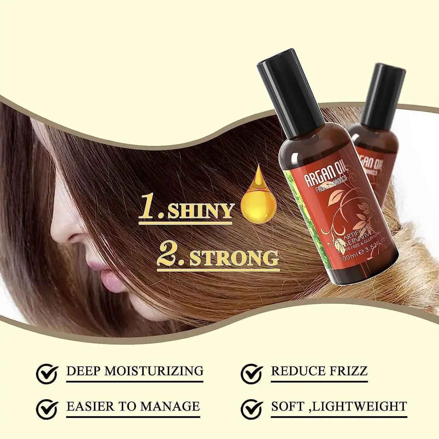 NUSPA Argan Oil Hair Treatment Serum