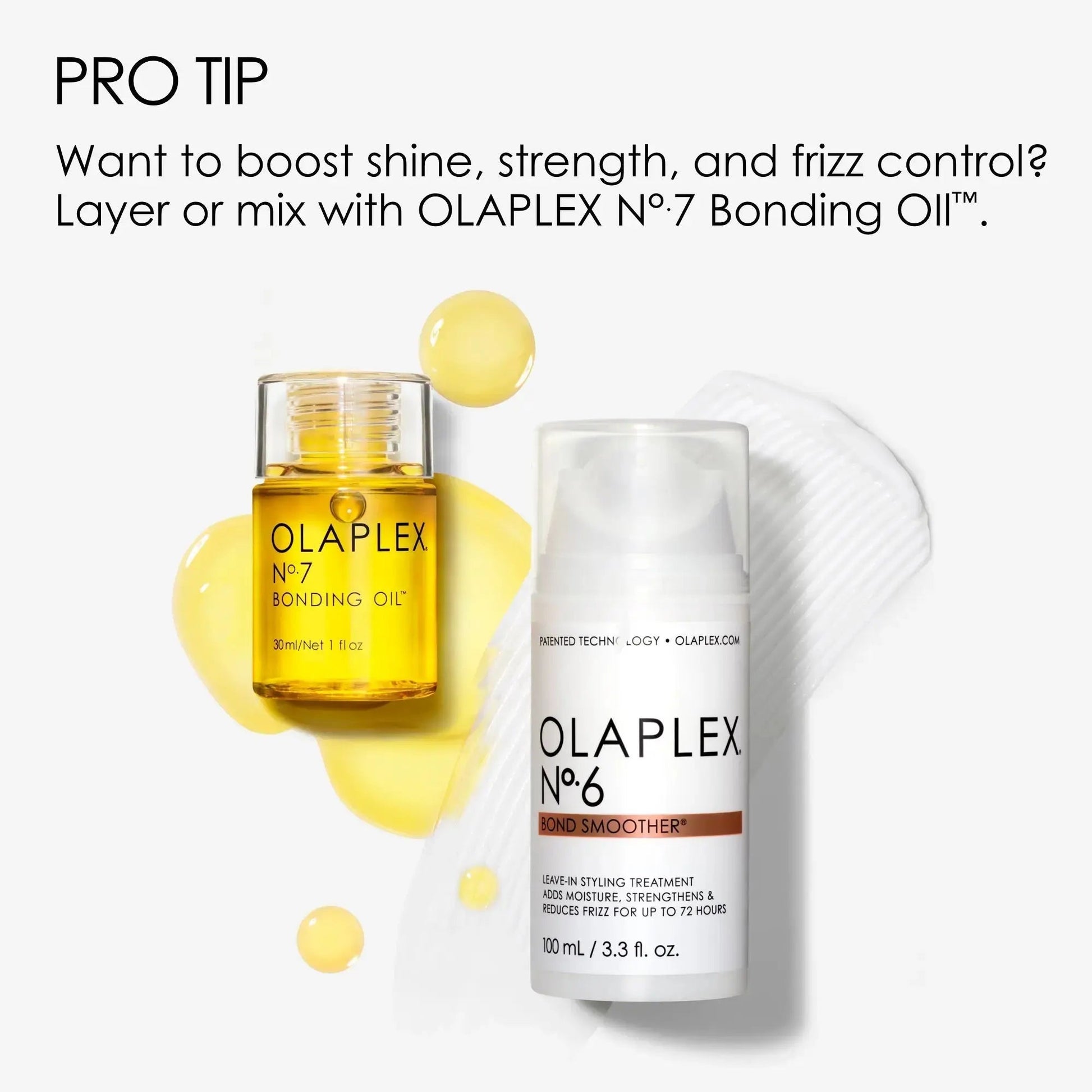 OLAPLEX Nº.6 Bond Smoother 150 ml bottle, hair care product for smoothing and bond repair, with sleek packaging.