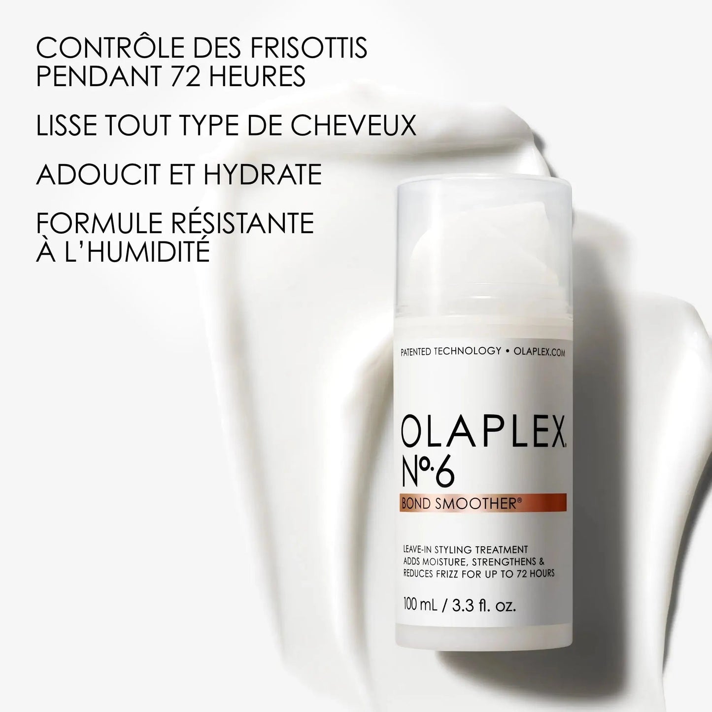 OLAPLEX Nº.6 Bond Smoother 150ml bottle, a hair treatment product by OLAPLEX for smoothing and bond repair.