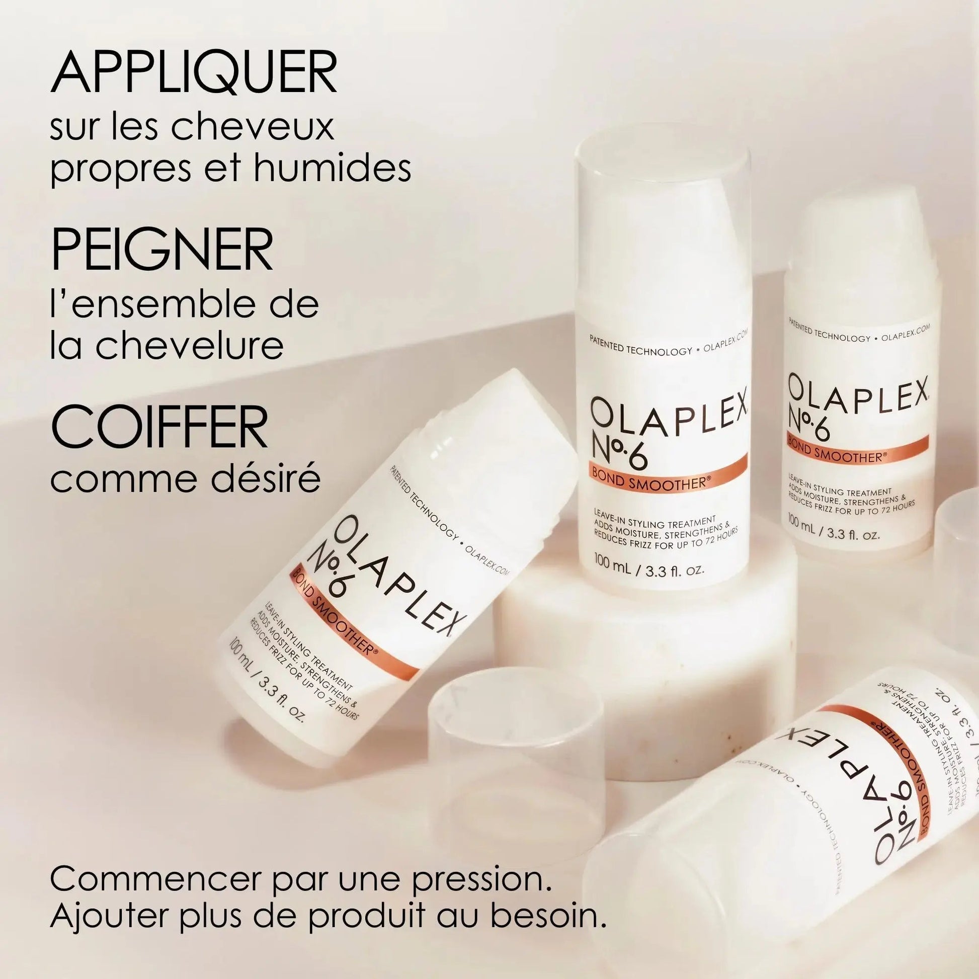 OLAPLEX Nº.6 Bond Smoother 150 ml bottle, professional hair treatment product by OLAPLEX for smooth, frizz-free hair.