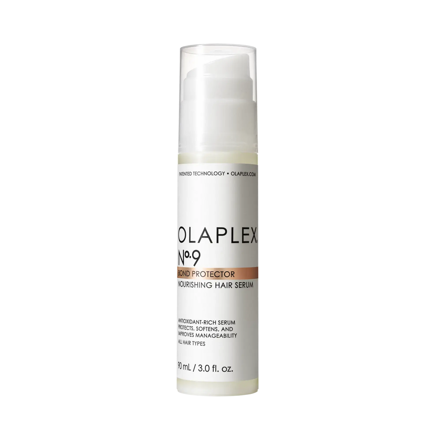 OLAPLEX Nº.9 Bond Protector Nourishing Hair Serum in 90ml bottle, lightweight formula for healthy, shiny hair.