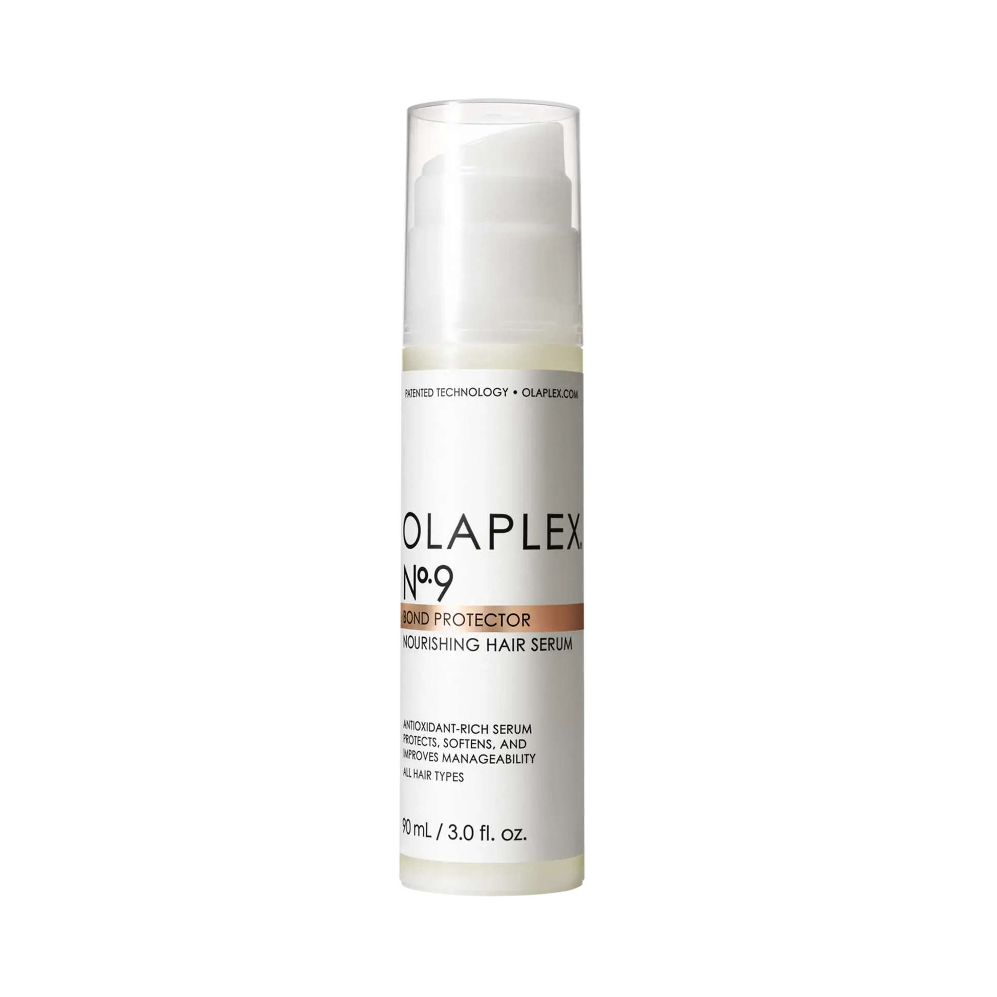 OLAPLEX Nº.9 Bond Protector Nourishing Hair Serum in 90ml bottle, lightweight formula for healthy, shiny hair.