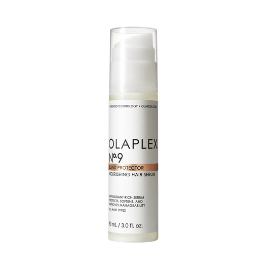 OLAPLEX Nº.9 Bond Protector Nourishing Hair Serum in 90ml bottle, lightweight formula for healthy, shiny hair.
