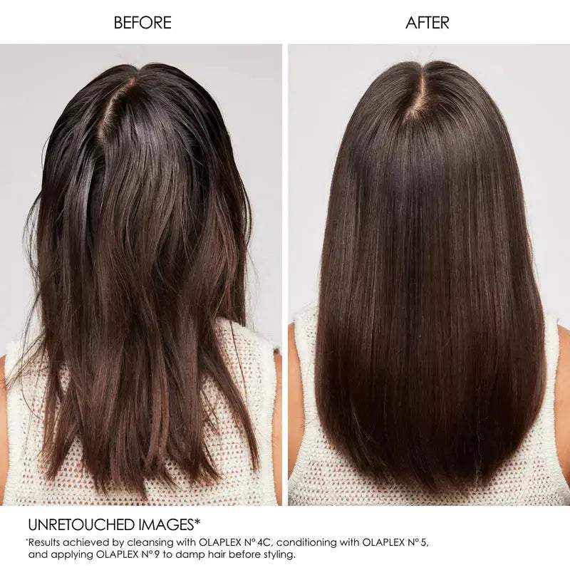 OLAPLEX No. 4C Bond Maintenance Clarifying Shampoo bottle, 250ml, for deep cleaning and bond repair in hair care.