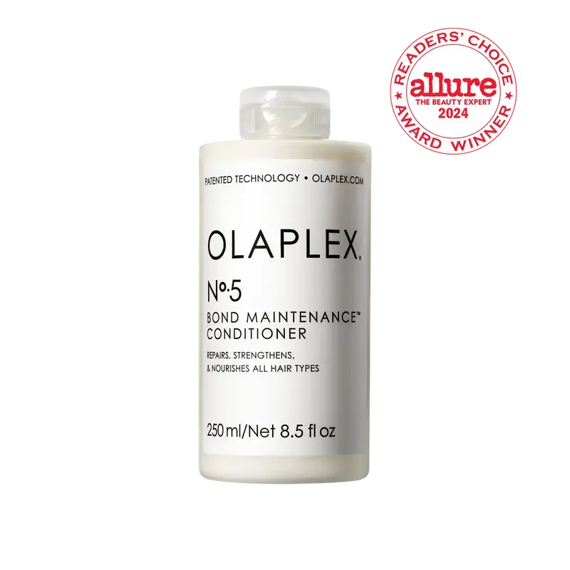 OLAPLEX No. 5 Bond Maintenance Conditioner 250ml bottle with pump for nourishing and repairing hair.
