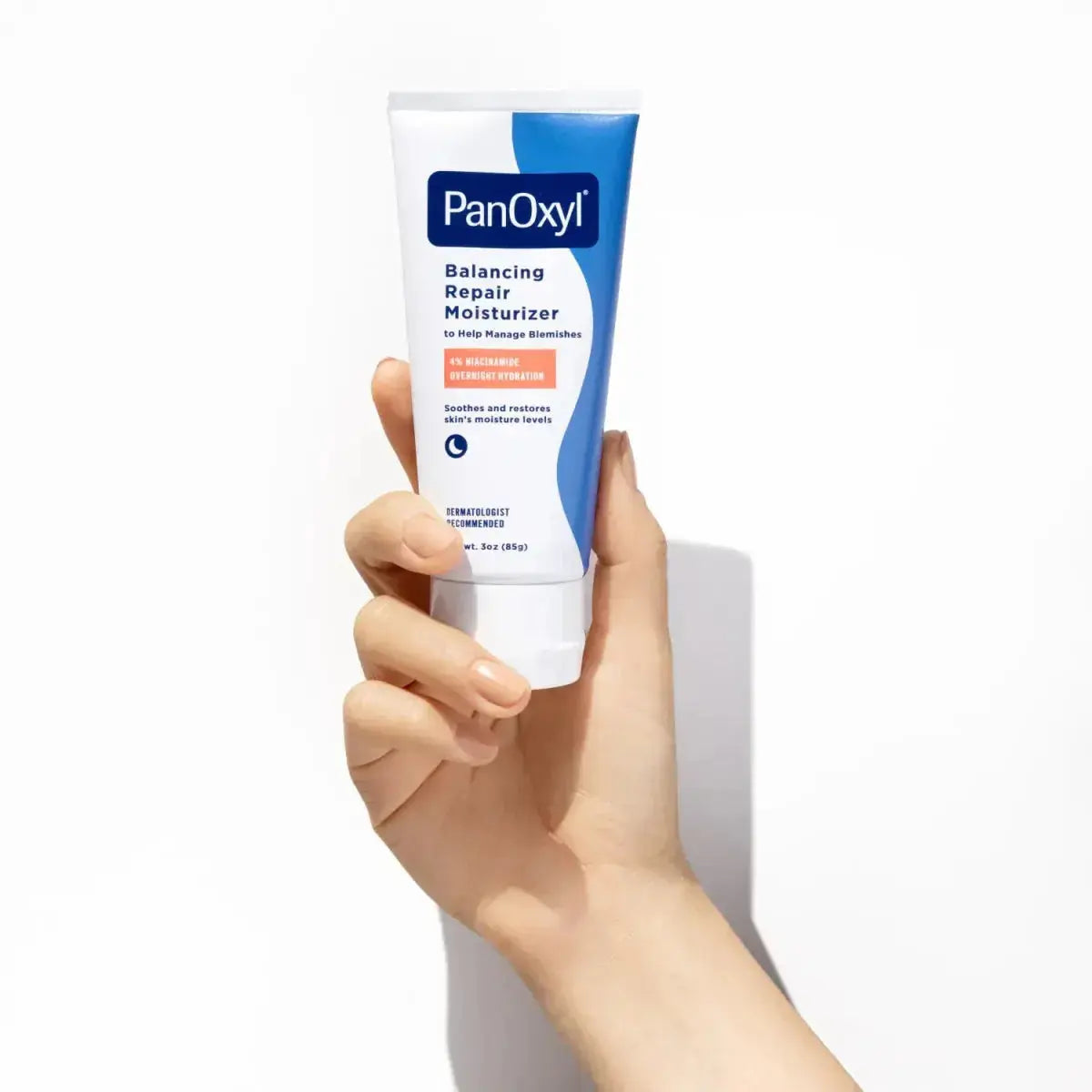 Panoxyl Balancing Repair Moisturizer in a 85g jar, hydrating skincare product for balanced, healthy skin.