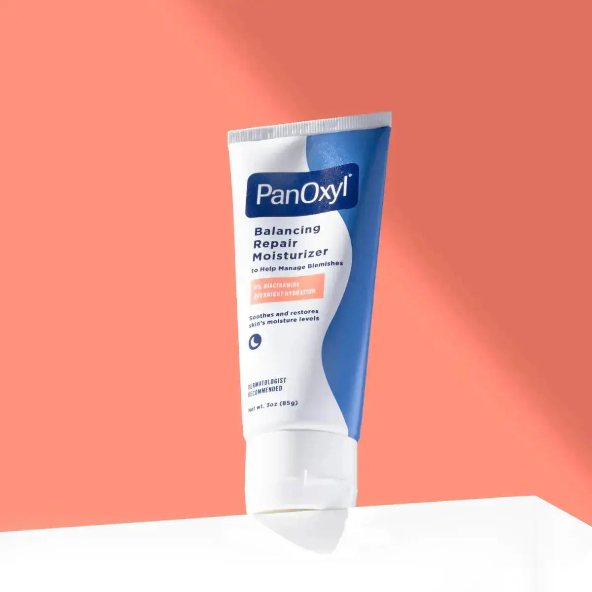 Panoxyl Balancing Repair Moisturizer in a 85g jar, featuring a smooth, hydrating formula for balanced skin.