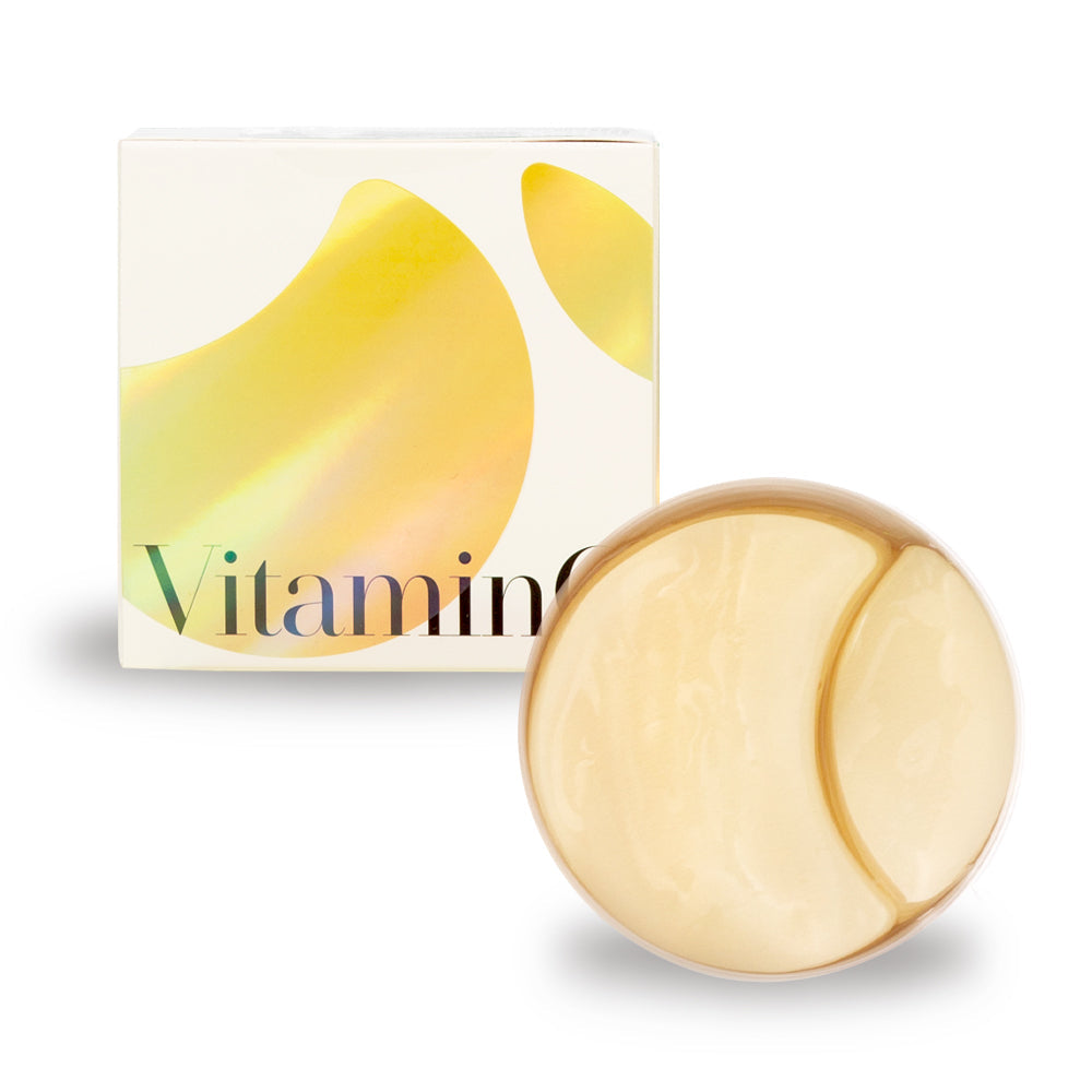 K-SECRET Extra Illuminating Eye Gel Patches with Vitamin C, soothing eye patches for brightening and reducing puffiness.