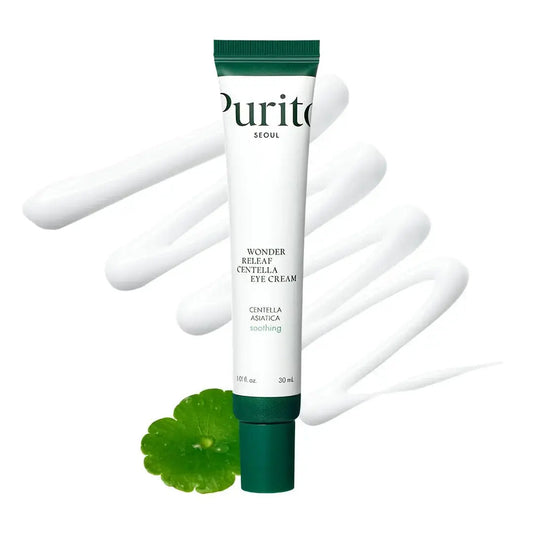 PURITO Wonder Releaf Centella Eye Cream in 30ml jar, featuring soothing centella for eye care, from PURITO SEOUL.