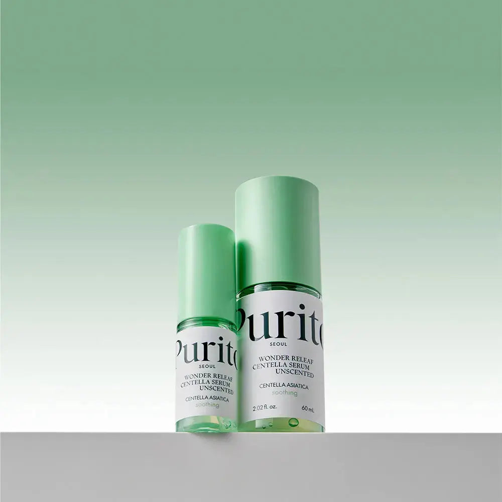Purito Wonder Releaf Centella Mini Kit in unscented special care set, featuring skincare products with centella for soothing skin.