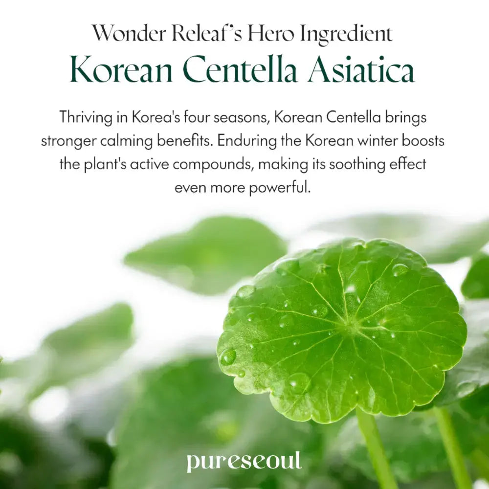 PURITO Wonder Releaf Centella Serum Unscented 60ml bottle, skincare serum by PURITO SEOUL with a clean, minimalist design.